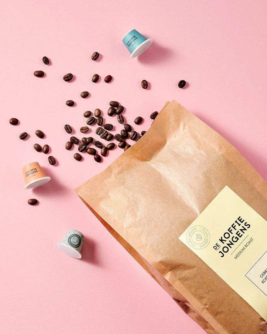 De Koffiejongens - zakelijk koffiecups en koffiebonen bestellen - koffiecups of koffiebonen